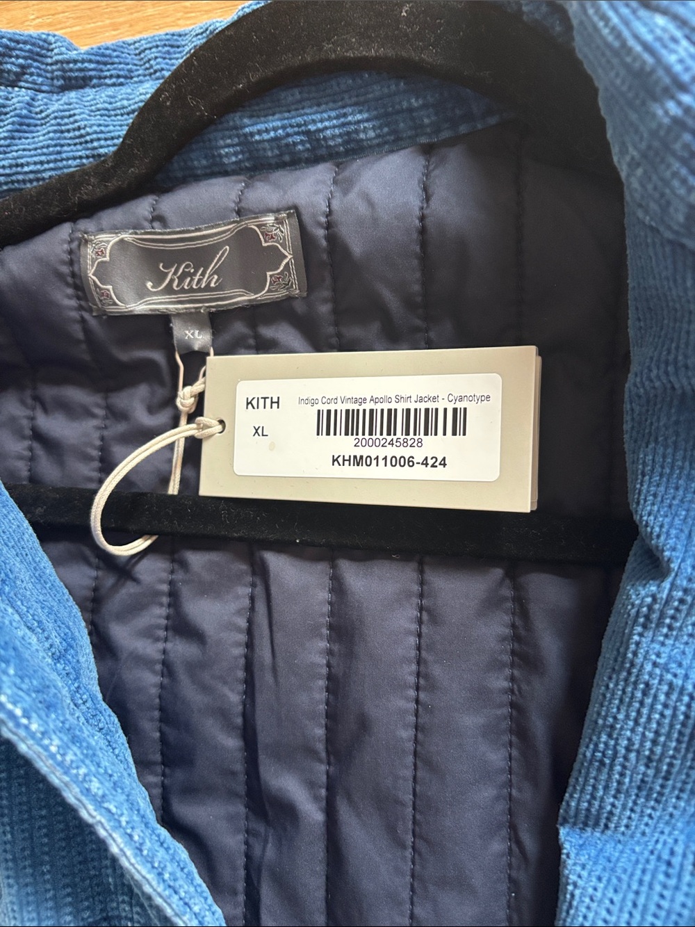 Kith Indigo Cord Apollo Shirt Jacket - Picture 2 of 2